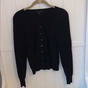 Banana Republic black silk blend sweater